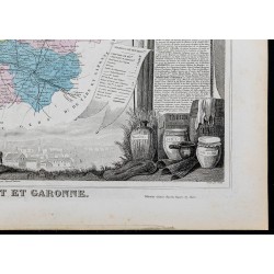 Gravure de 1869 - Département de Lot-et-Garonne - 5