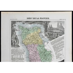 Gravure de 1869 - Département de la Manche - 2