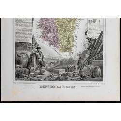 Gravure de 1869 - Département de la Meuse - 3