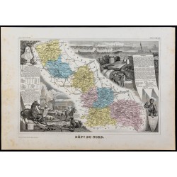 Gravure de 1869 - Département du Nord - 1