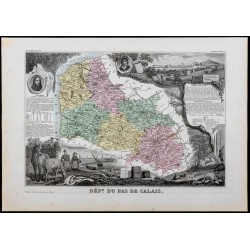 Gravure de 1869 - Département du Pas de Calais - 1