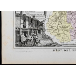 Gravure de 1869 - Département des Hautes Pyrénées - 4