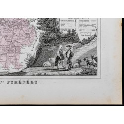 Gravure de 1869 - Département des Hautes Pyrénées - 5