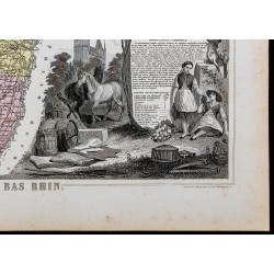 Gravure de 1869 - Département du Bas Rhin - 5