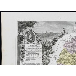 Gravure de 1869 - Département de la Sarthe - 2