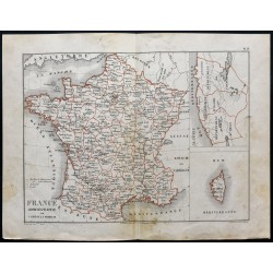 Gravure de 1850 - France administrative - 1