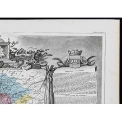 Gravure de 1869 - Département de la Seine (Paris) - 3