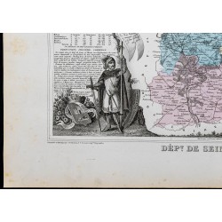 Gravure de 1869 - Département de Seine-et-Marne - 4