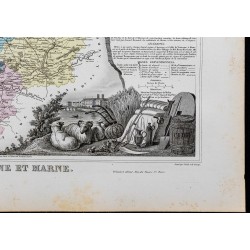 Gravure de 1869 - Département de Seine-et-Marne - 5