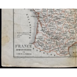 Gravure de 1850 - France administrative - 4