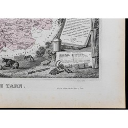 Gravure de 1869 - Département du Tarn - 5