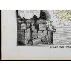 Gravure de 1869 - Département de Tarn-et-Garonne - 4