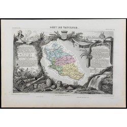 Gravure de 1869 - Département du Vaucluse - 1