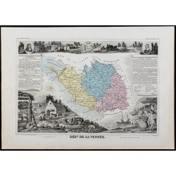 Gravure de 1869 - Département de la Vendée - 1