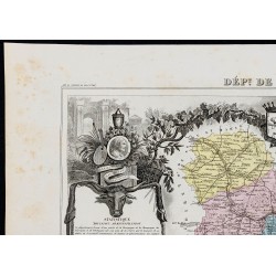 Gravure de 1869 - Département de l'Yonne - 2