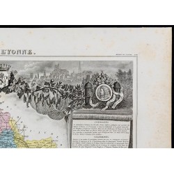 Gravure de 1869 - Département de l'Yonne - 3