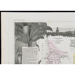 Gravure de 1869 - Sénégal & Madagascar - 2