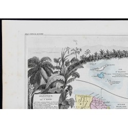 Gravure de 1869 - Colonies françaises en Amérique - 2