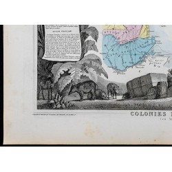 Gravure de 1869 - Colonies françaises en Amérique - 4