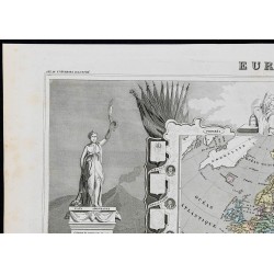 Gravure de 1869 - Europe - 2