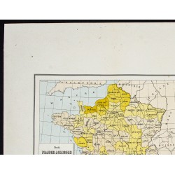 Gravure de 1873 - Culture du colza, du tabac et du safran - 2