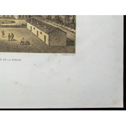 Gravure de 1873 - École d'agriculture de Montpellier - 5
