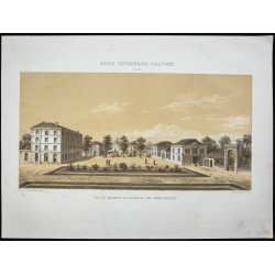 Gravure de 1873 - École vétérinaire de Maisons-Alfort - 1