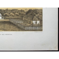Gravure de 1873 - Vacherie nationale de Corbon - 5