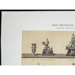 Gravure de 1873 - Prix des concours régionaux - 2