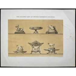 Gravure de 1873 - Prix décernés dans les concours d'animaux de boucherie - 1