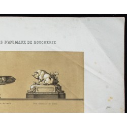 Gravure de 1873 - Prix décernés dans les concours d'animaux de boucherie - 3