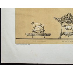 Gravure de 1873 - Prix décernés dans les concours d'animaux de boucherie - 4