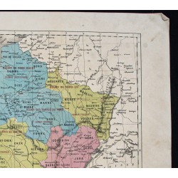 Gravure de 1873 - Carte des régions culturales - 3