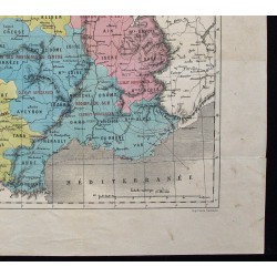 Gravure de 1873 - Carte des régions culturales - 5