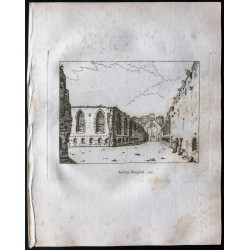 Gravure de 1791 - Savoy Hospital (Londres) - 1