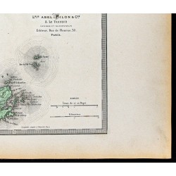 Gravure de 1877 - Carte de Saint-Pierre-et-Miquelon - 5