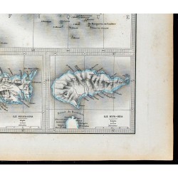 Gravure de 1877 - Carte de la Polynésie française - 5