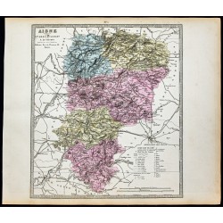 Gravure de 1877 - Département de l'Aisne - 1