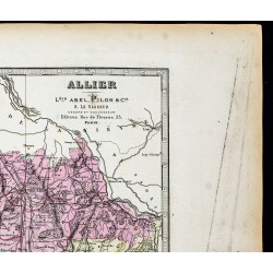 Gravure de 1877 - Département de l'Allier - 3