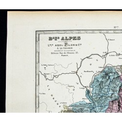 Gravure de 1877 - Département des Alpes-de-Haute-Provence - 2