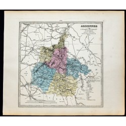 Gravure de 1877 - Département des Ardennes - 1