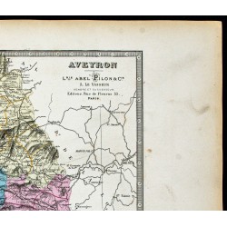 Gravure de 1877 - Département de l'Aveyron - 3