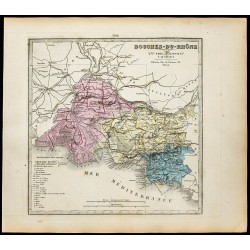 Gravure de 1877 - Département des Bouches-du-Rhône - 1
