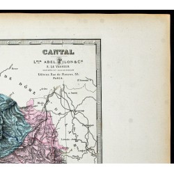 Gravure de 1877 - Département du Cantal - 3