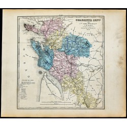 Gravure de 1877 - Département de la Charente-Maritime - 1