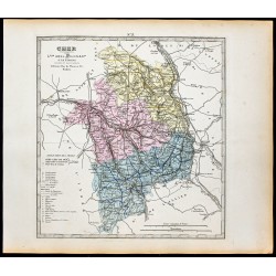 Gravure de 1877 - Département du Cher - 1