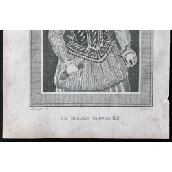 Gravure de 1791 - Portrait de Sir Richard Clough - 3