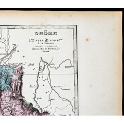 Gravure de 1877 - Département de la Drôme - 3