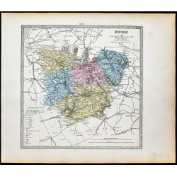 Gravure de 1877 - Département de l'Eure - 1