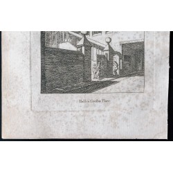 Gravure de 1791 - Hall in Grosbie Place à Londres - 3